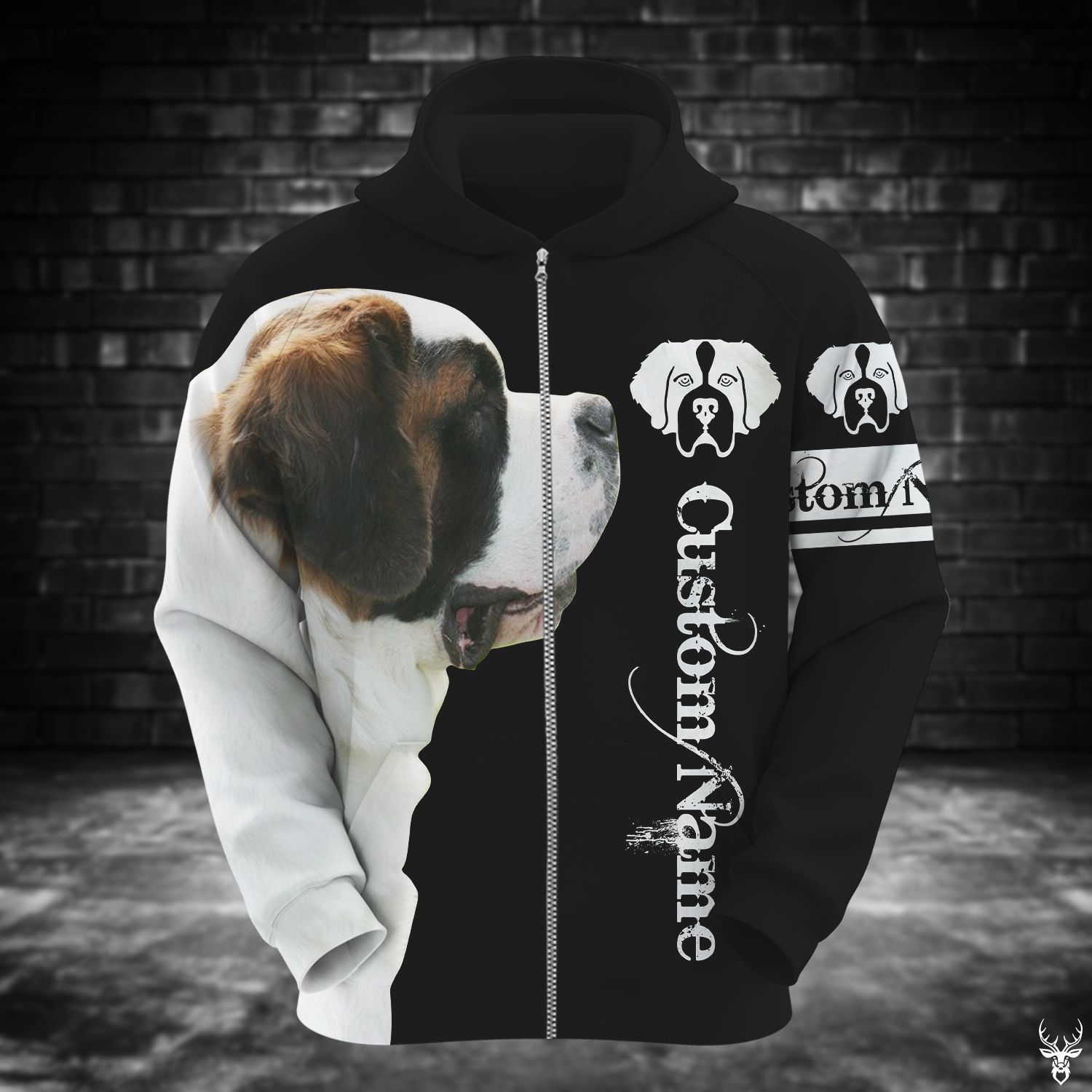 BERNARD 3D CUSTOM NAME HOODIE NXD012009F05DN