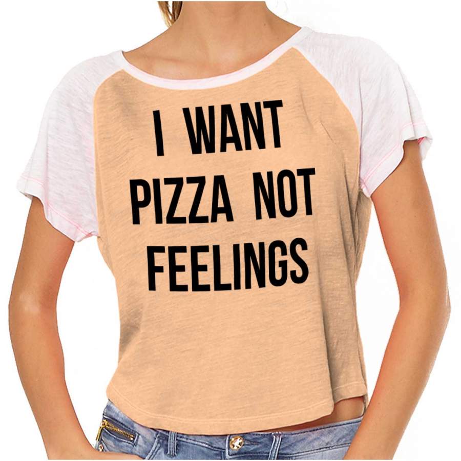 Pizza Not Feelings Vintage T Shirts