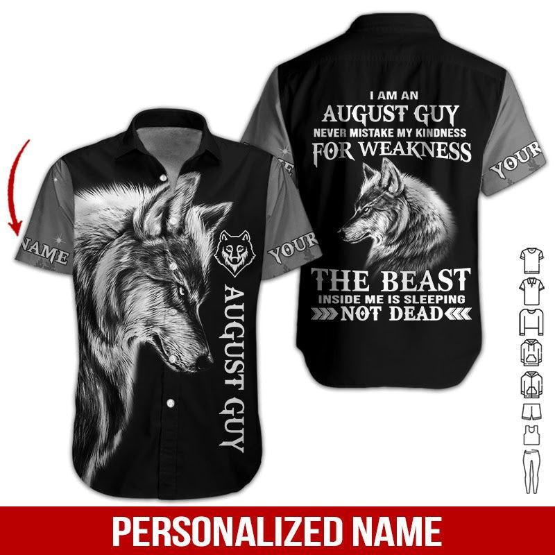 August Guy Custom Name Hawaii Shirt For Men Women Ha108466