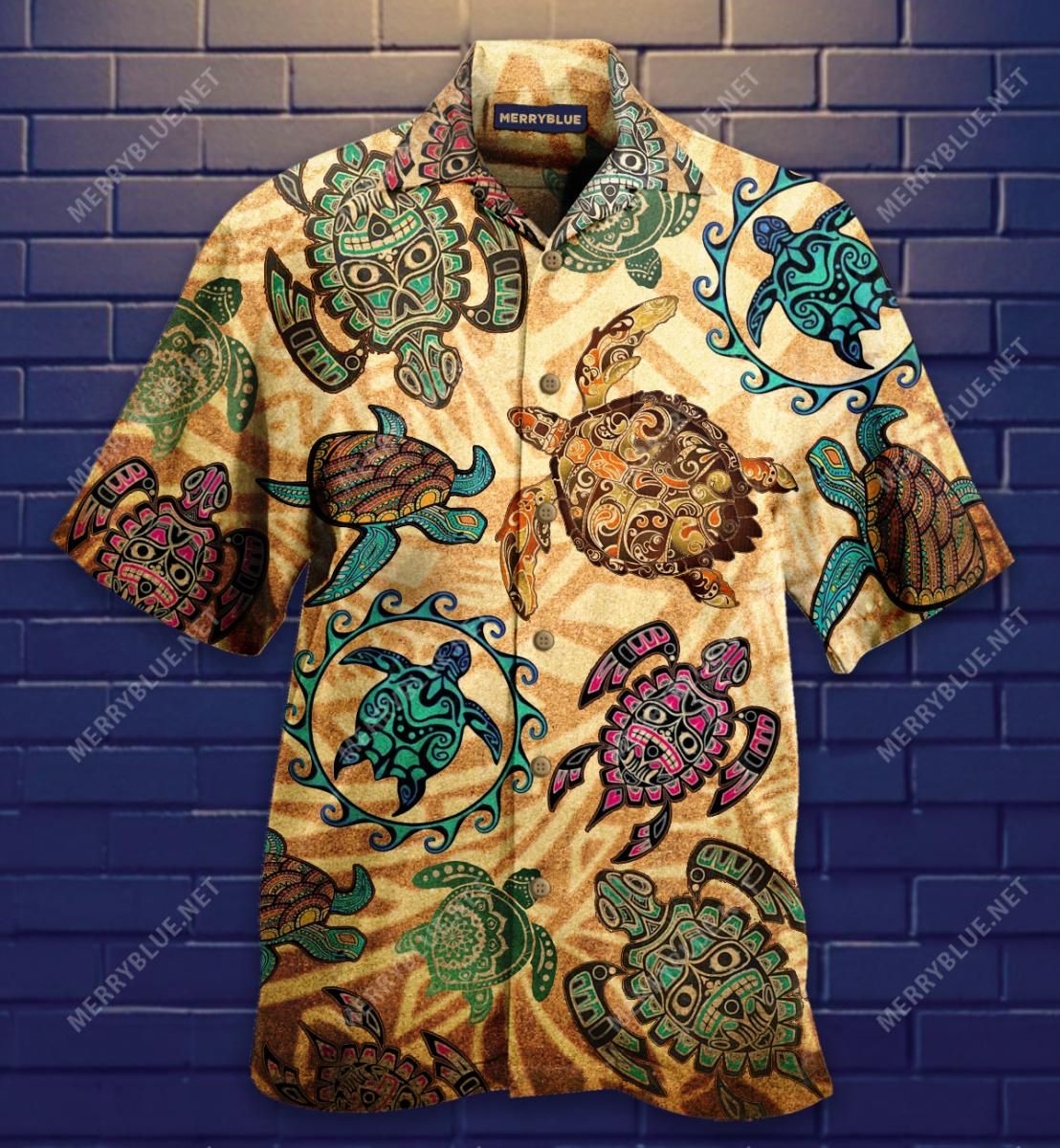 The World Keeps Turning And Turtle Moved Aloha Hawaiian Shirt Colorful Short Sleeve Summer Beach Casual Shirt For Men And Women