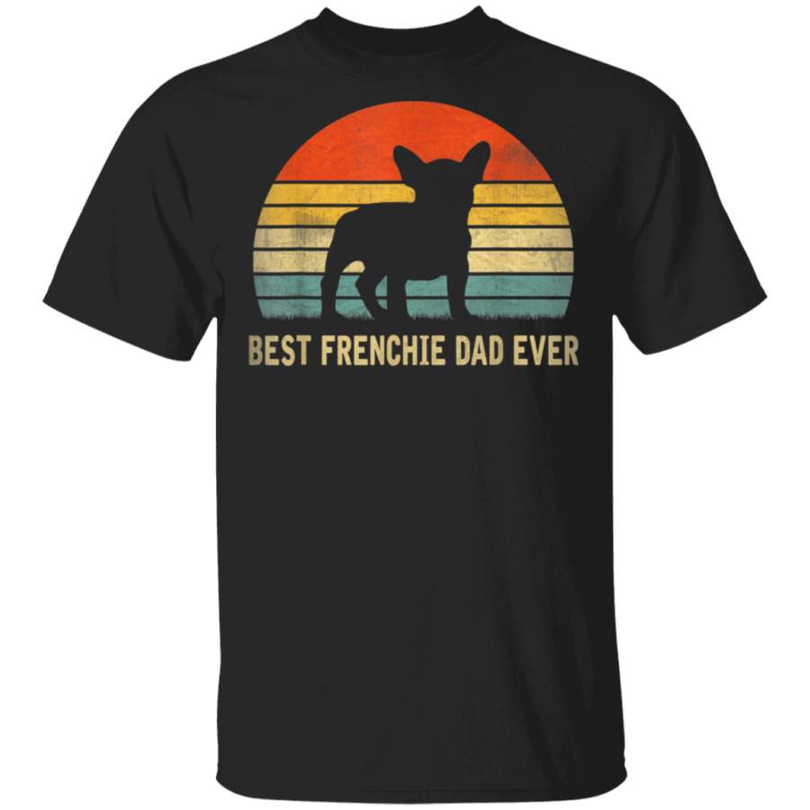 Vintage Best Frenchie Dad Ever Father Day Gifts For Dad T-Shirt