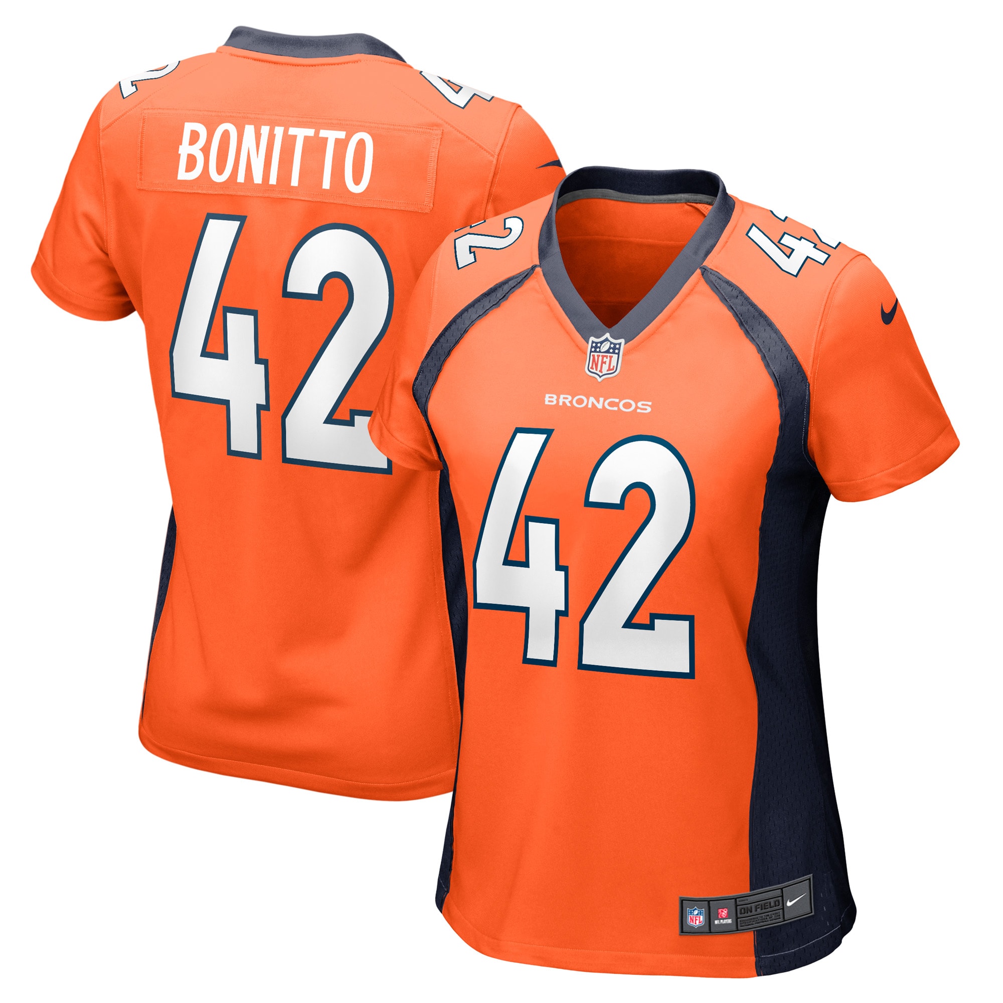 Women’s Denver Broncos Nik Bonitto Orange Game Player Jersey