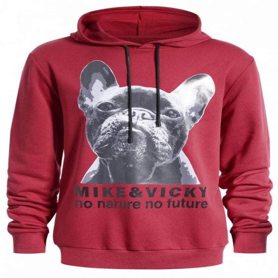 Puppy Graphic Oversized Sweat Shirt Water Red Sweat Shirt Sweat Shirt