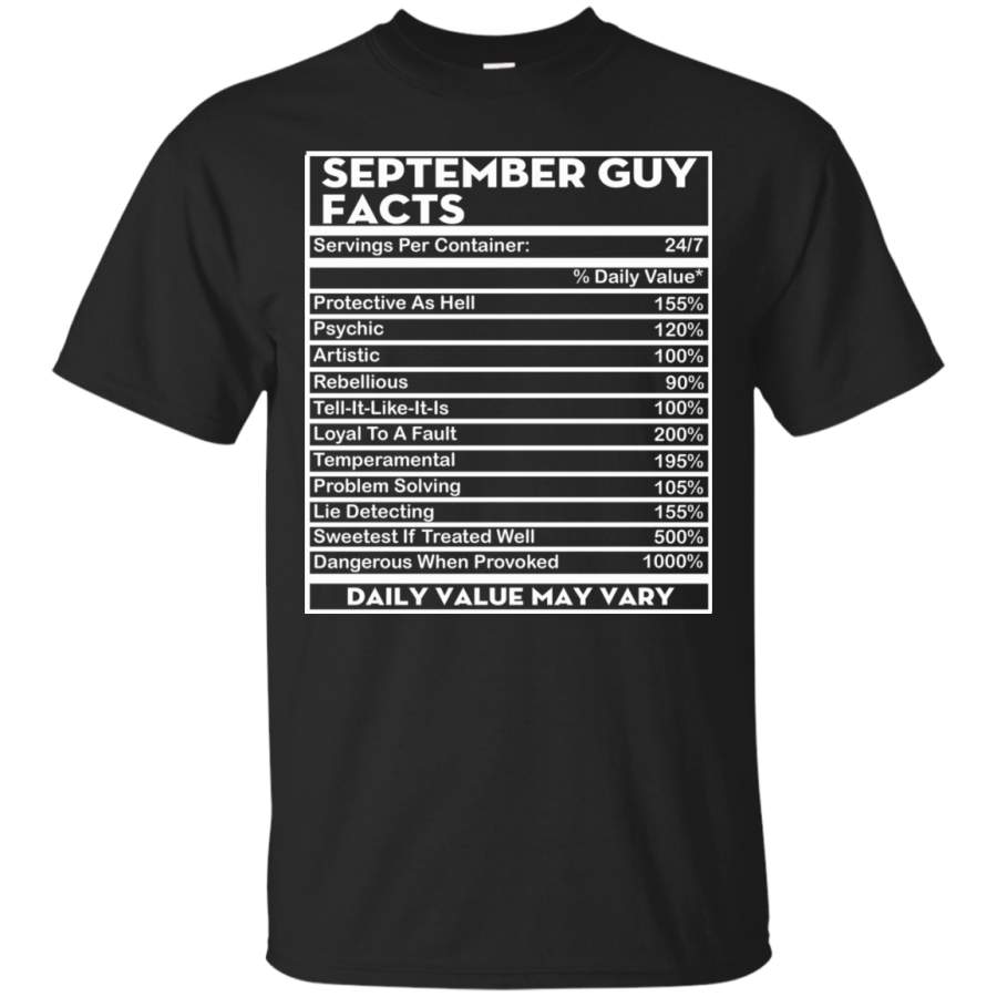 AGR September Guy Facts – Servings Per Container 24/7 Shirt, Hoodie