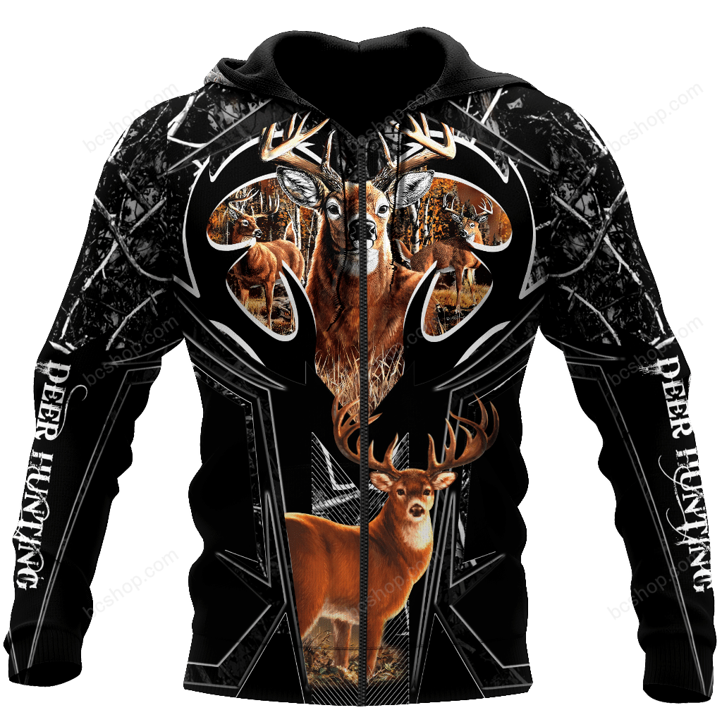 Premium Deer Hunting Camo 3D Hoodie Shirt For Men And Women