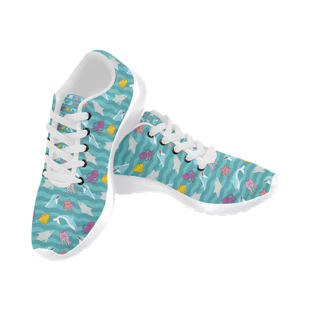 Dolphin White Sneakers Size 13-15 for Men