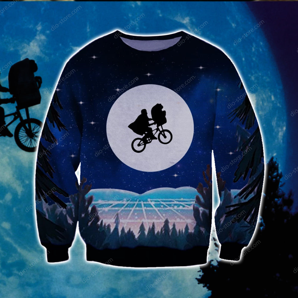 E.T. The Extra Terrestrial Knitting Pattern 3D Print Ugly Christmas Sweater