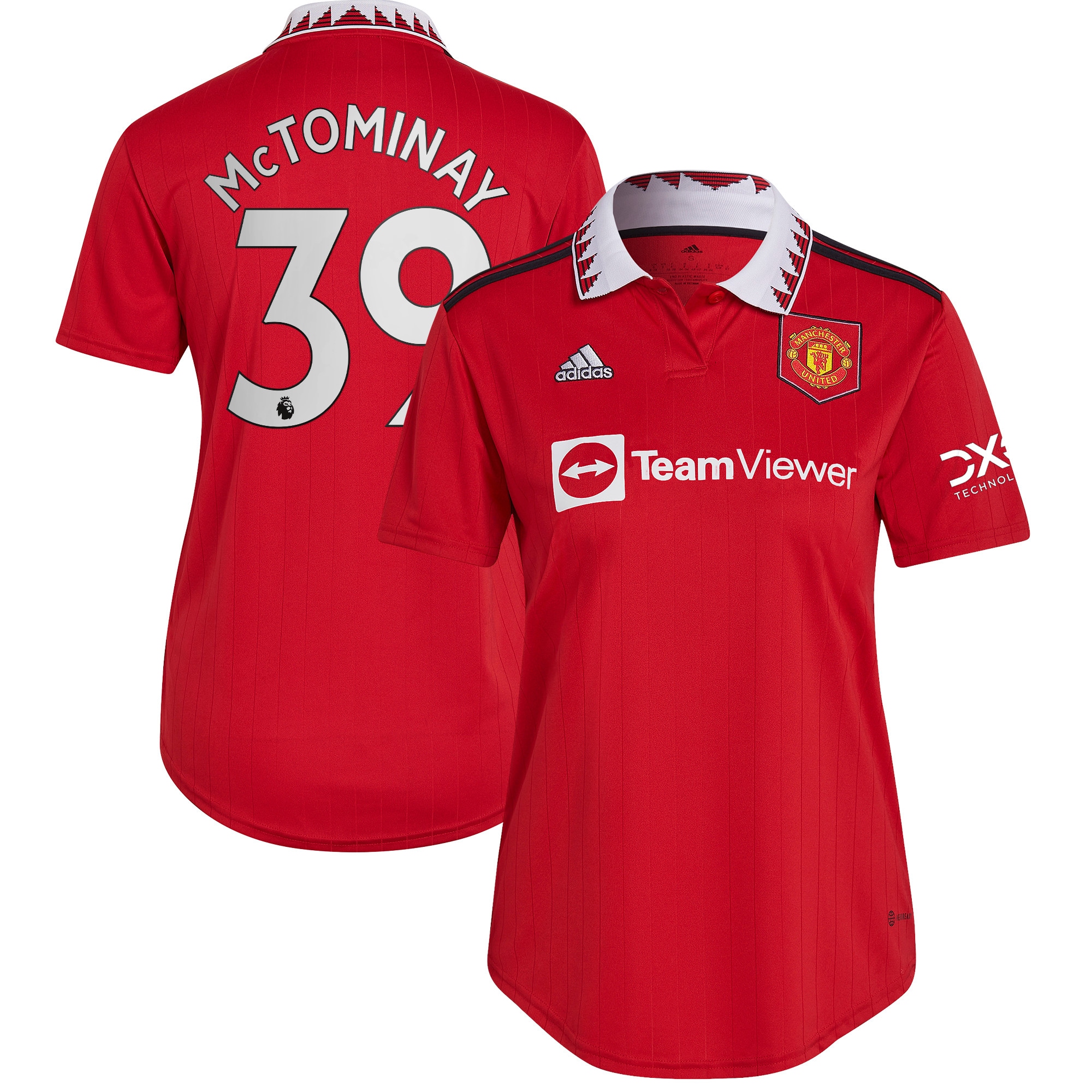 Scott McTominay Manchester United Women's 2022/23 Home Replica Player Jersey – Red