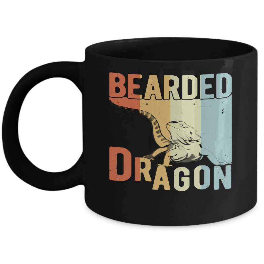 Vintage Retro Bearded Dragon Mug