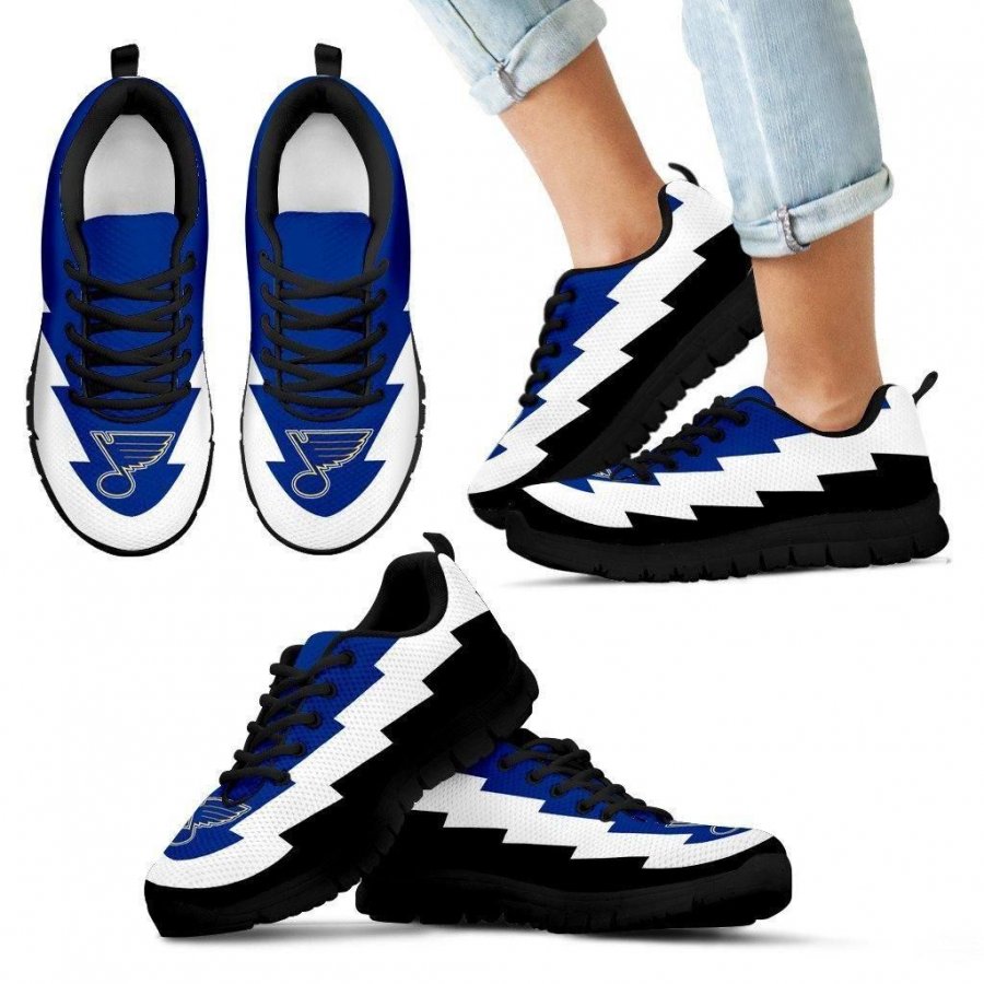 Jagged Saws Creative Draw St. Louis Blues Sneakers #272