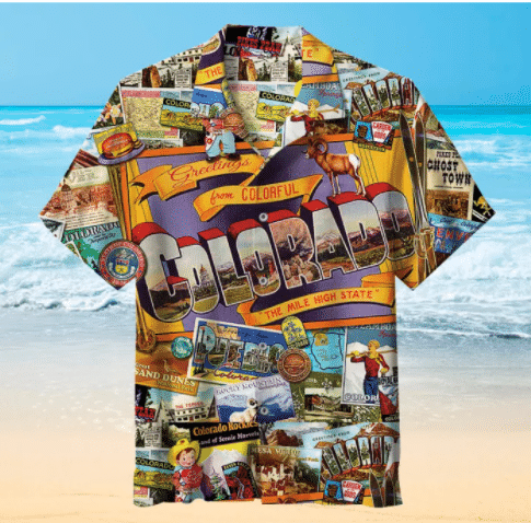 Mile High Colorado For Man And Woman Print Short Sleeve Hawaii Shirt Ha43127