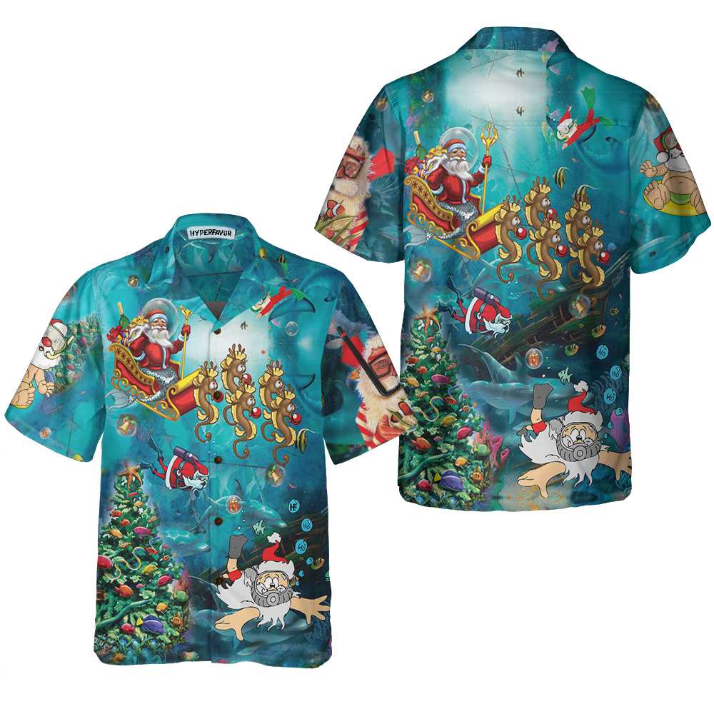 Scuba Diving Santa Claus Christmas Undersea Hawaii Unique Gift For Ha83407