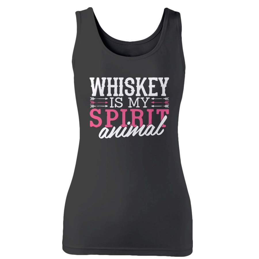 Whiskey Is My Spirit Animal Woman’s Tank Top