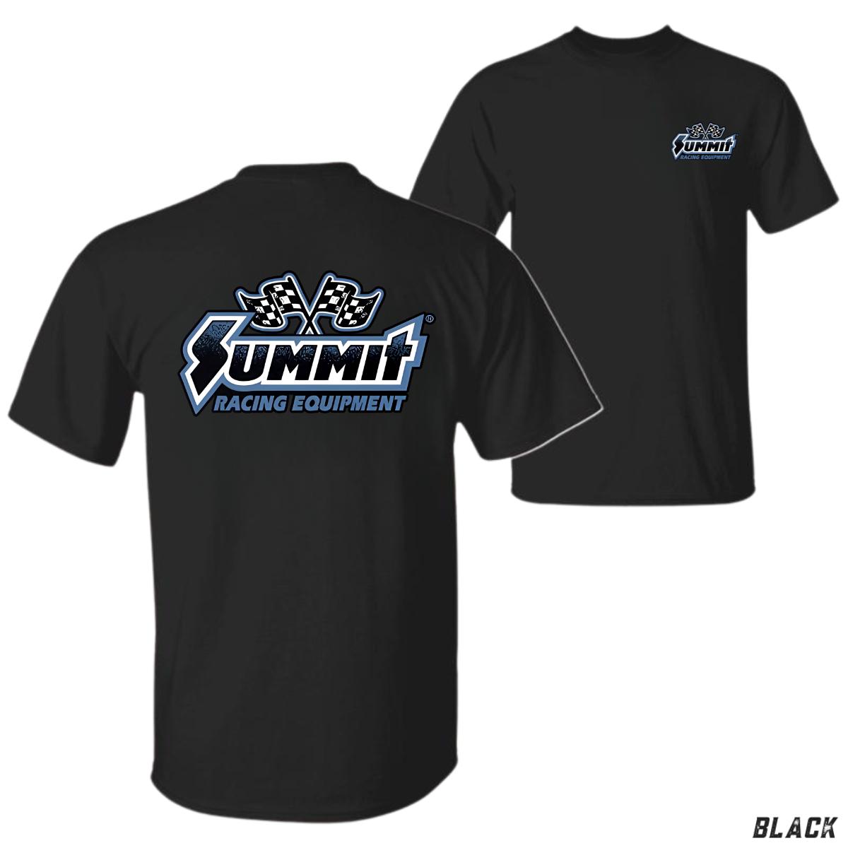 Summit Racing T-Shirt Bold Logo Tee with Checkered Flags, Perfect for Car Lovers, Men Shirts, Unisex t-shirt hoodie ama supercross championship