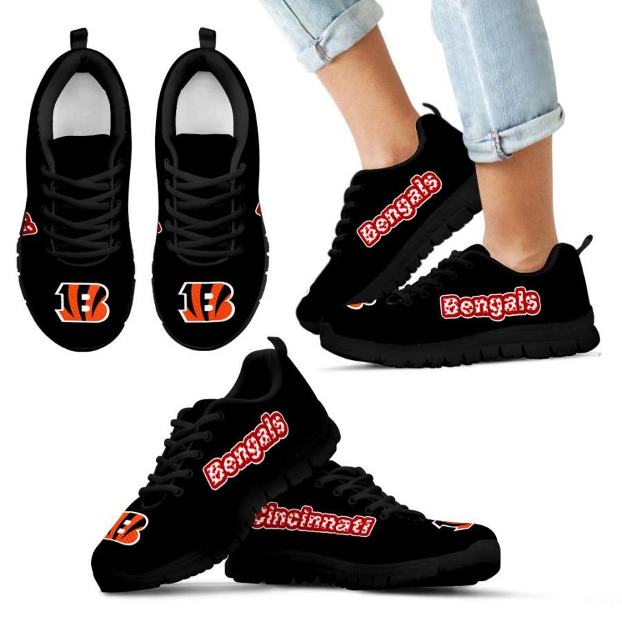 Magnificent Cincinnati Bengals Amazing Logo Sneakers