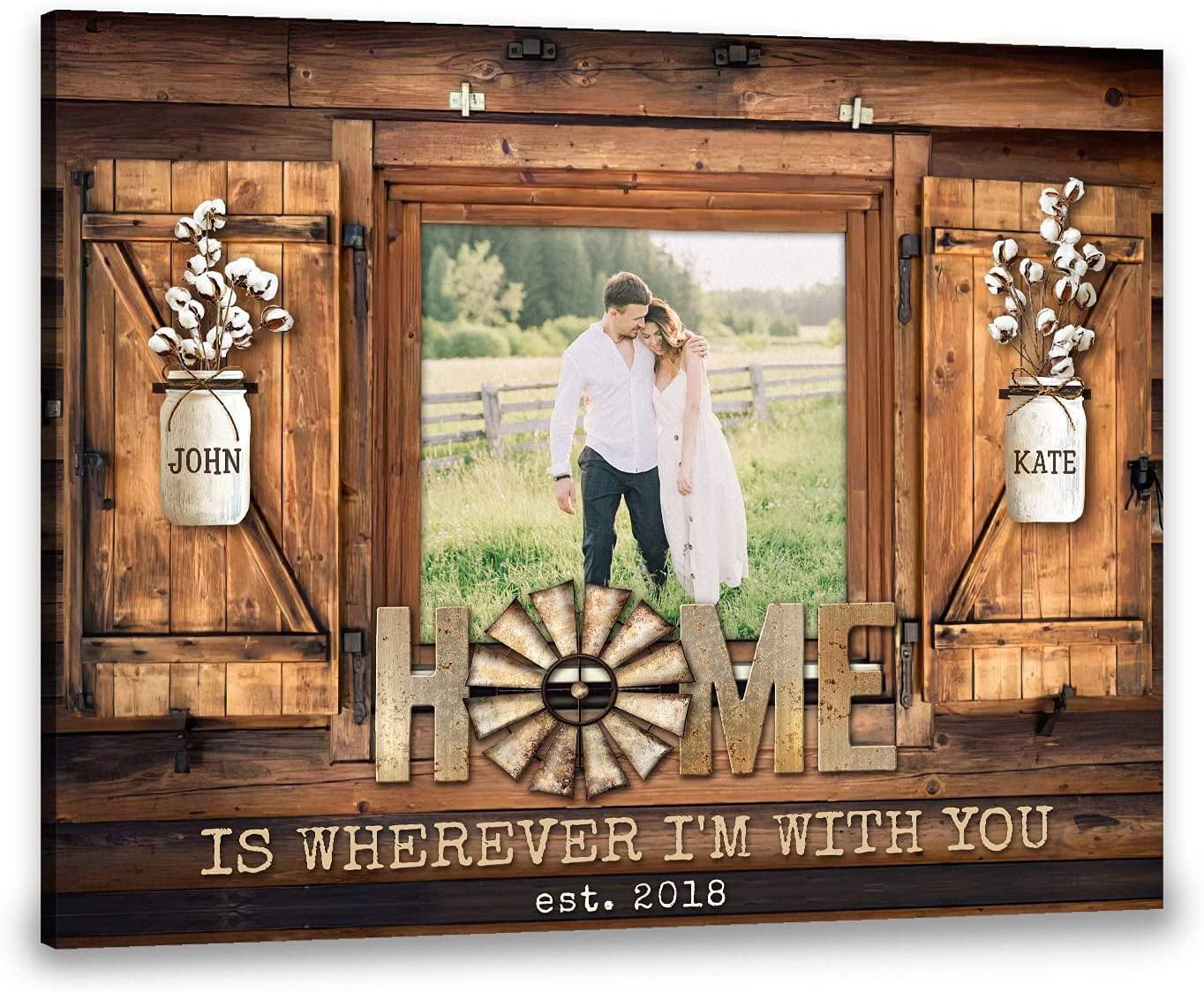 Personalized You And Me We Got This Poster Canvas Couple Gifts Custom Photo Canvas Wall Art  Anniversary Gifts