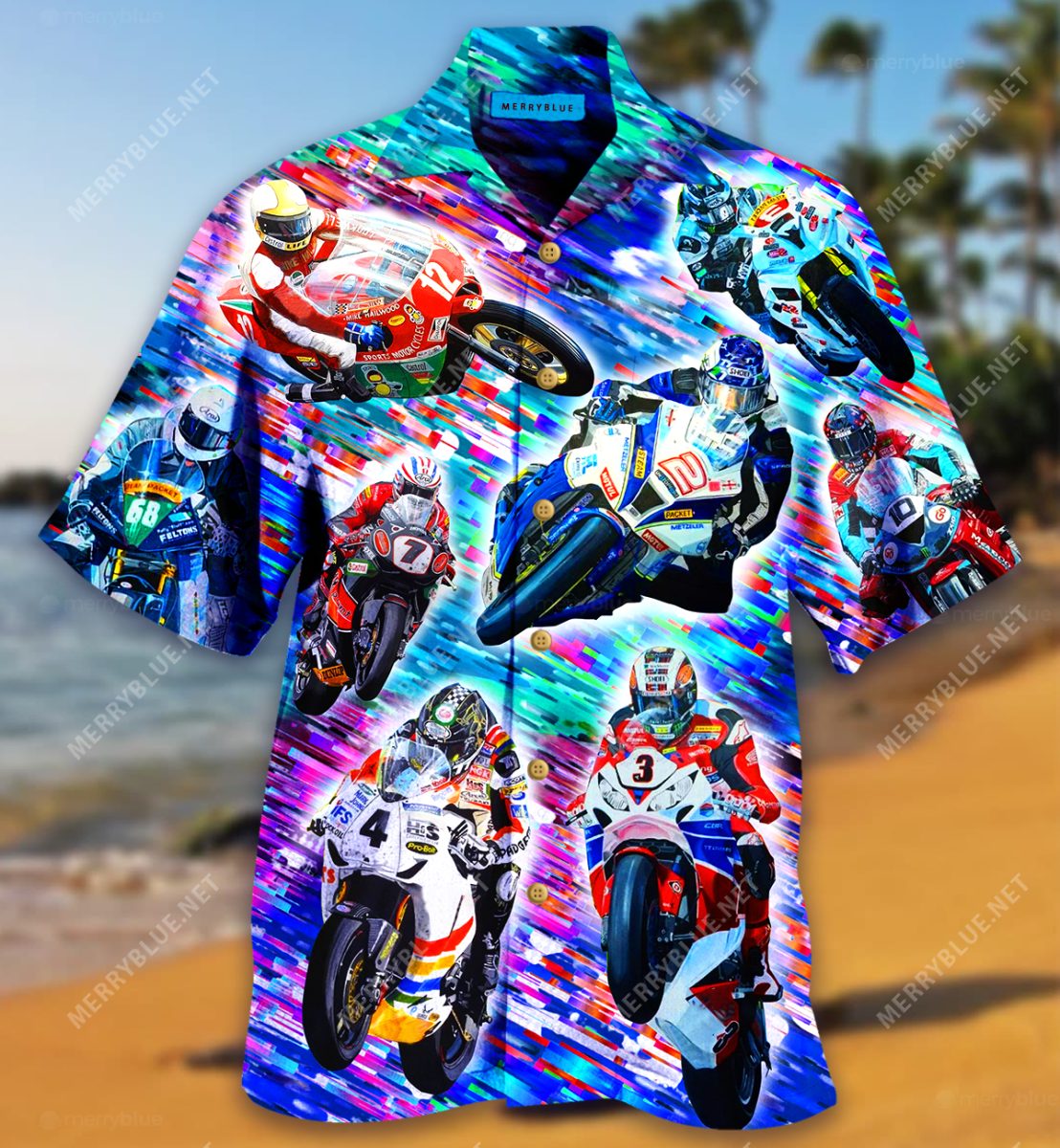 Some Men Are Just Born With Motorcycle Racing In Their Souls Unisex Hawaii Shirt Ha28574