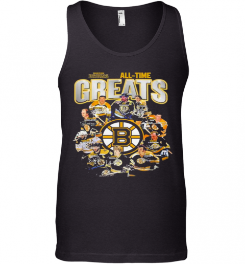 Boston Bruins All Time Greats Signatures Tank Top