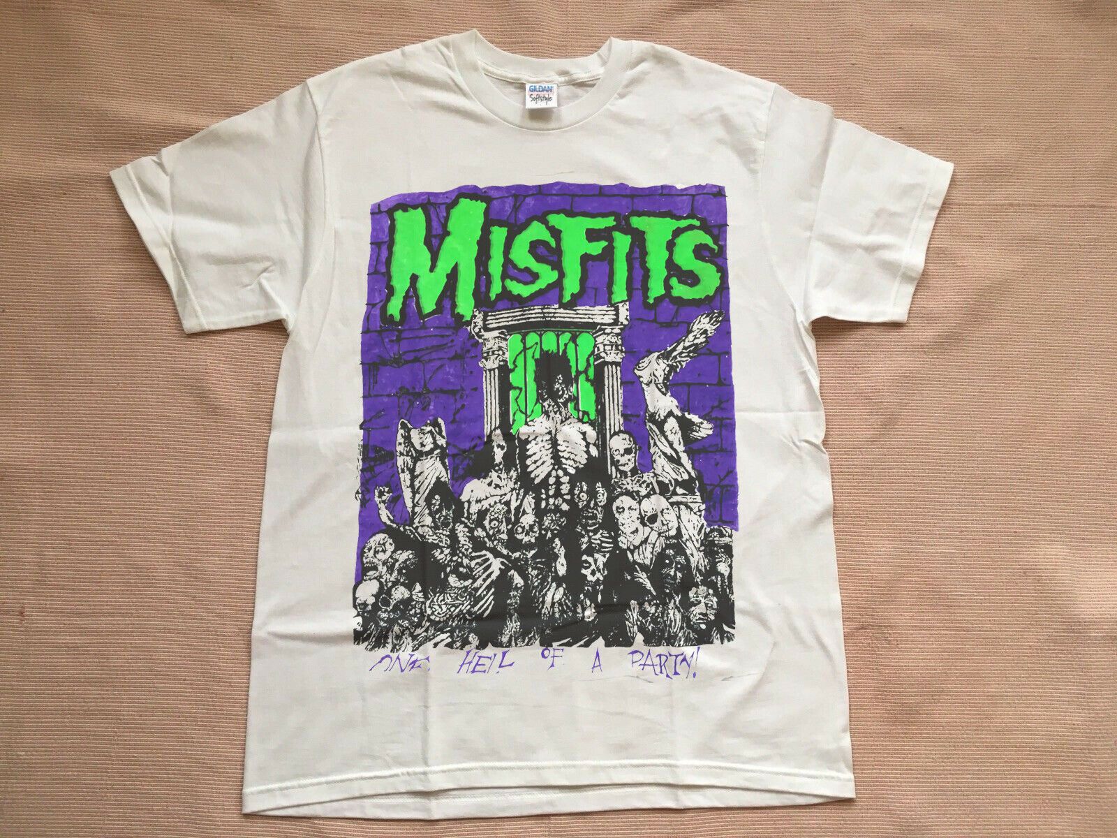 Vintage Misfits Earth A.D. T-Shirt 80s One Hell Of A Party! Danzig Reprint