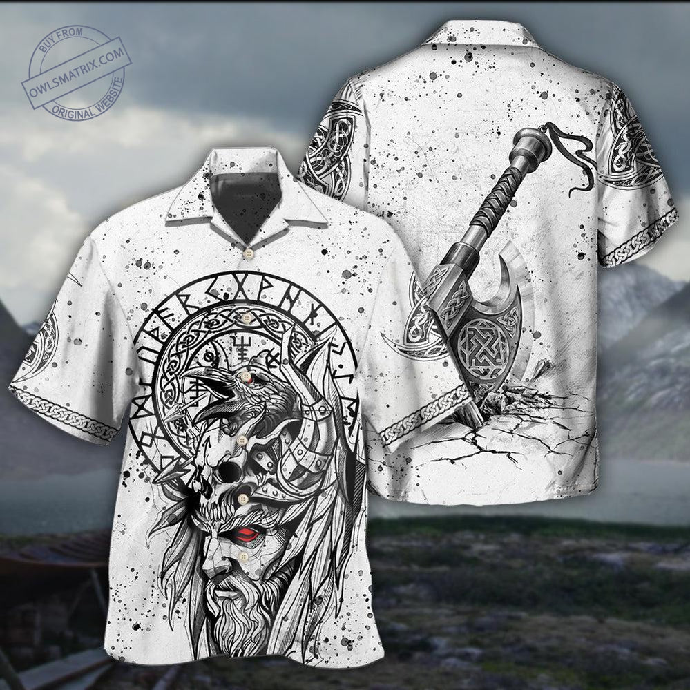 Viking Victory Black And White Hawaii Shirt Ha58120