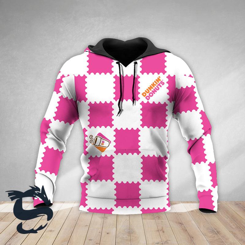 Gorgeous Gingham Dunkin’ Donuts Hoodie & Zip Hoodie