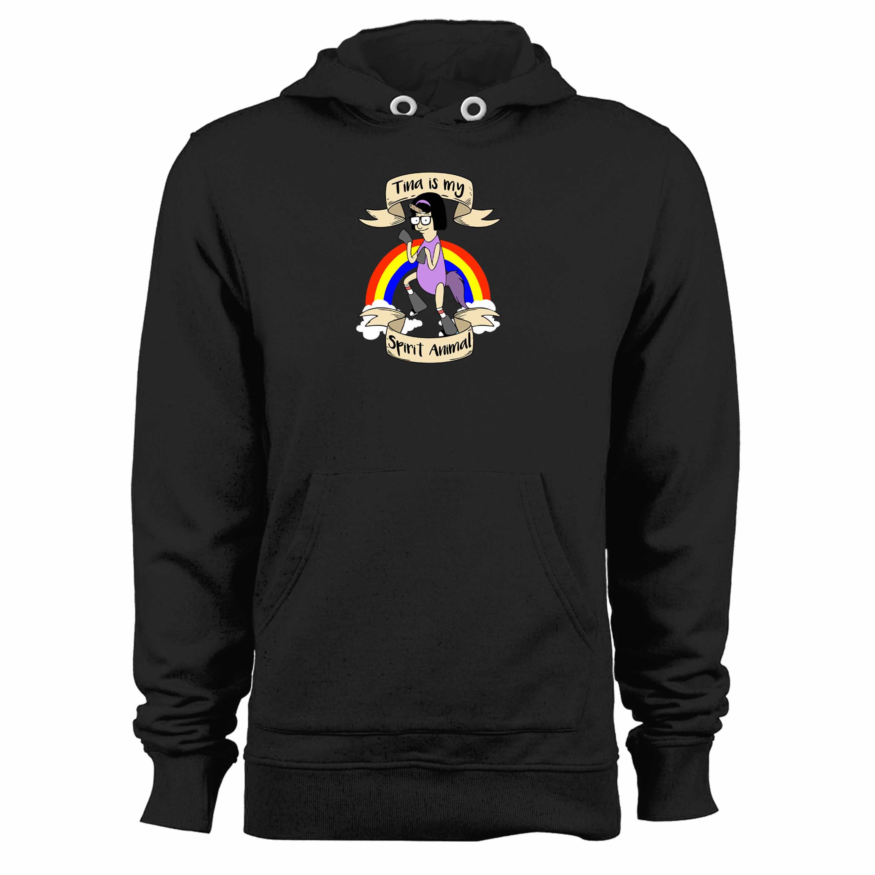 Spirit Animal Unicorn Cartoon Animation Unisex Hoodie