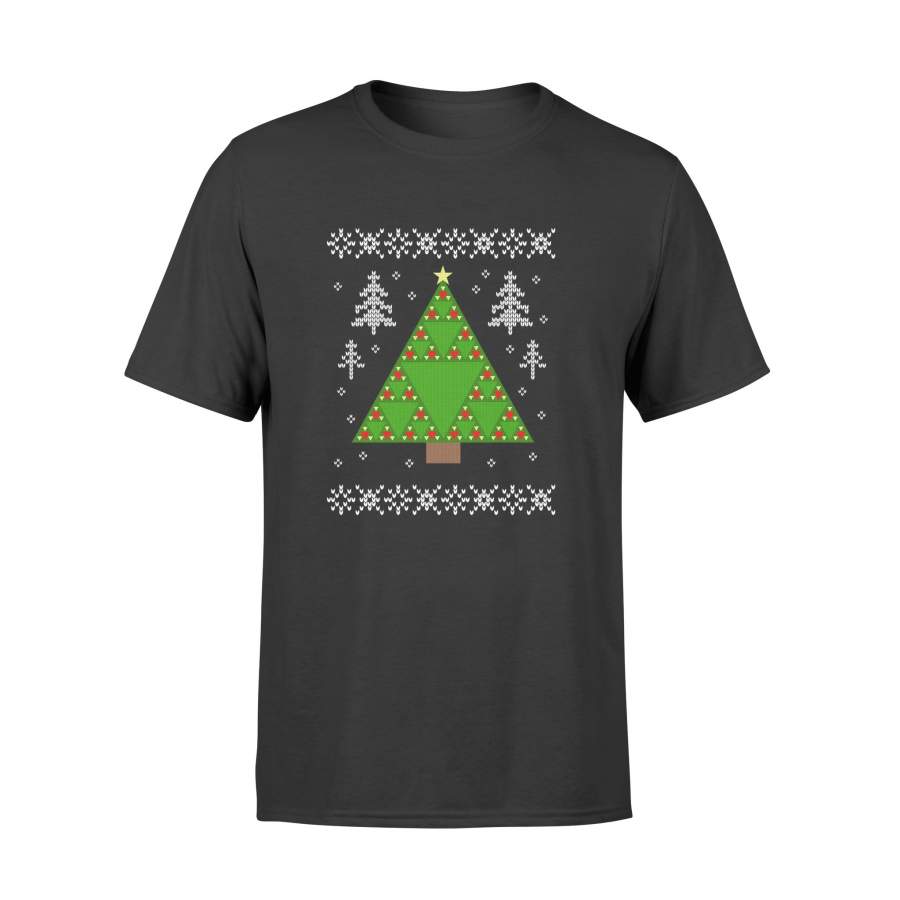 Sierpinski’s Christmas Tree Ugly Christmas Long Sleeve T-Shirt – Standard T-shirt