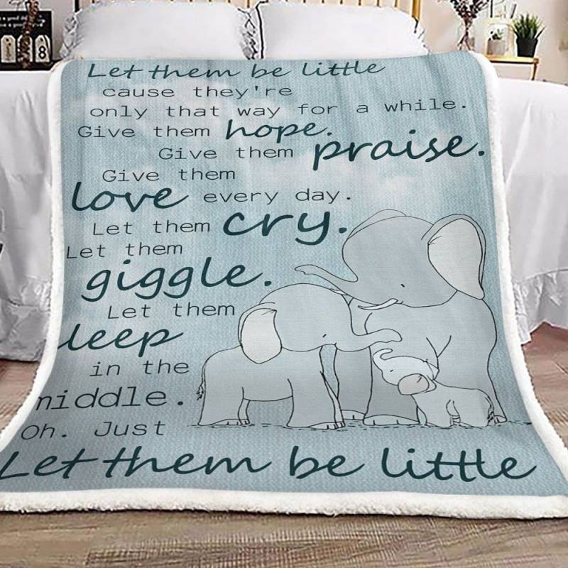 Elephants CL18110115MDF Sherpa Fleece Blanket