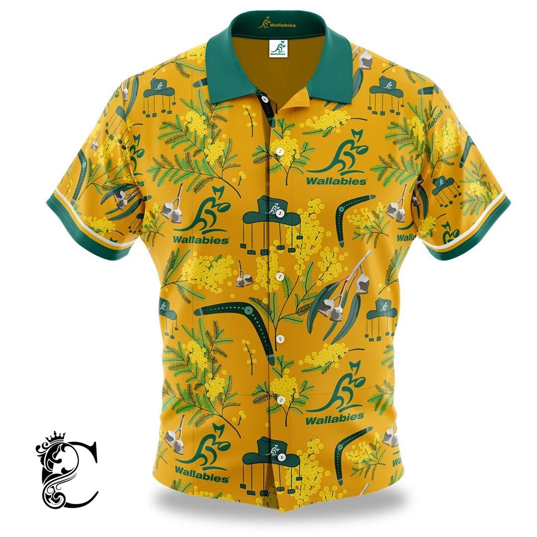 Wallabies Australiana Hawaiian Shirt