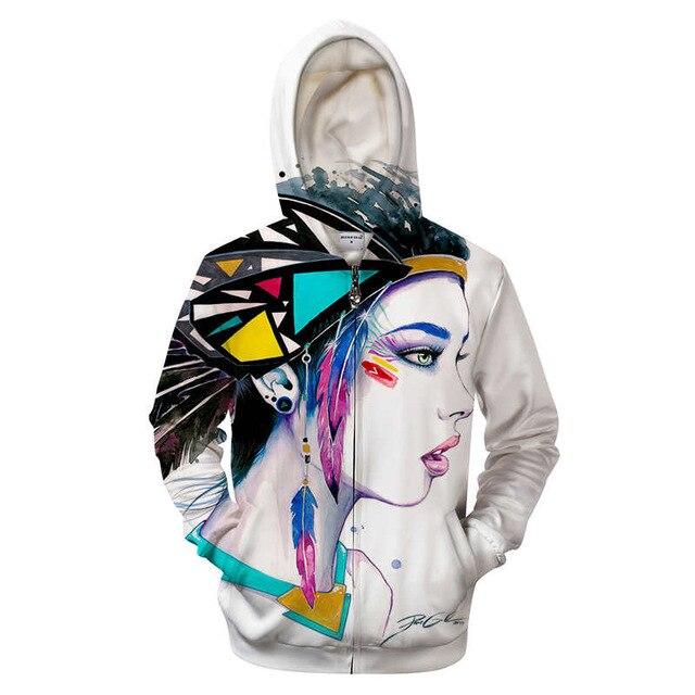 Pixie Feathers Zip-up Hoodie