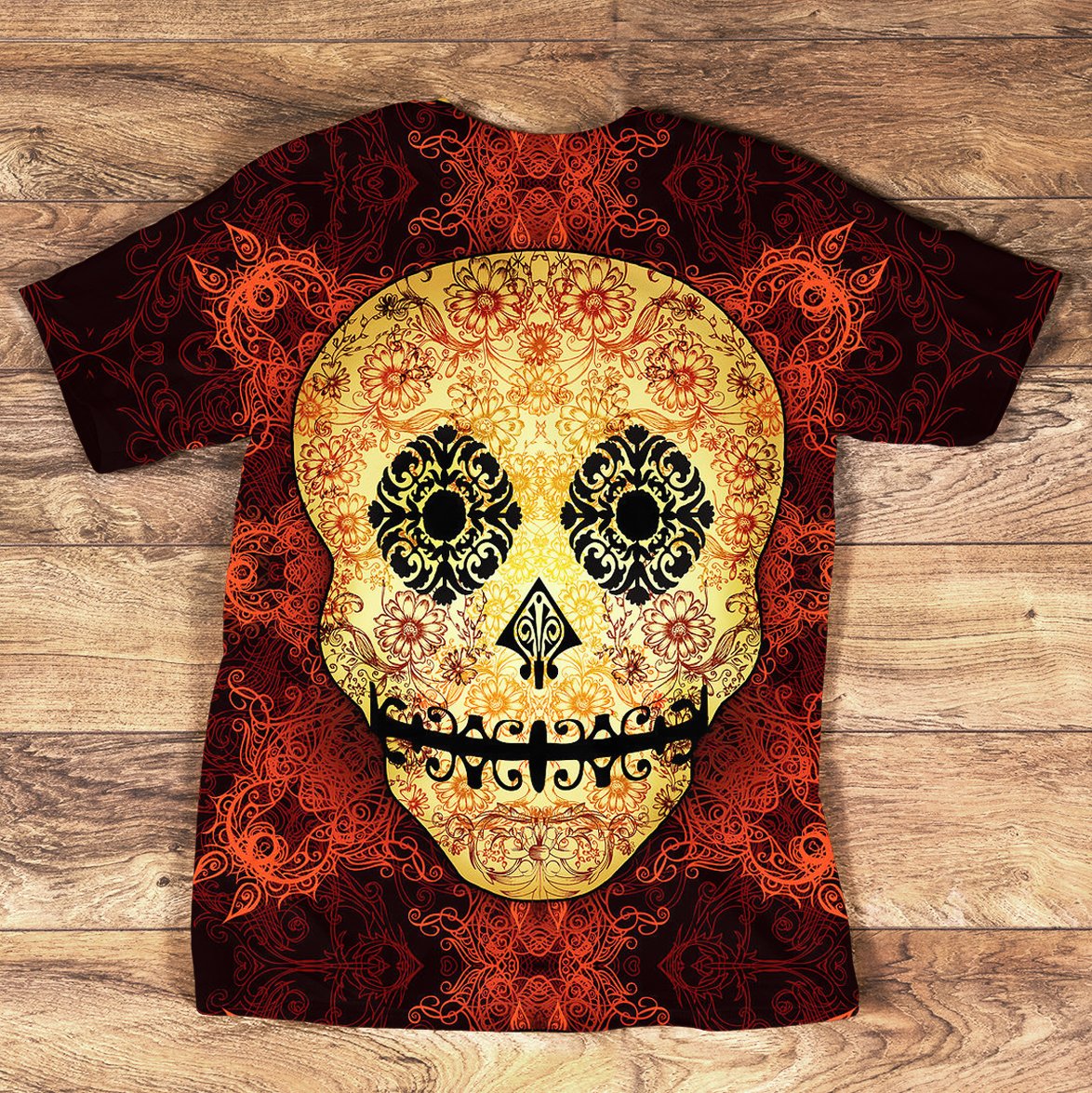 Skull Candy Pattern 3D T-Shirt SK-CG00048-02