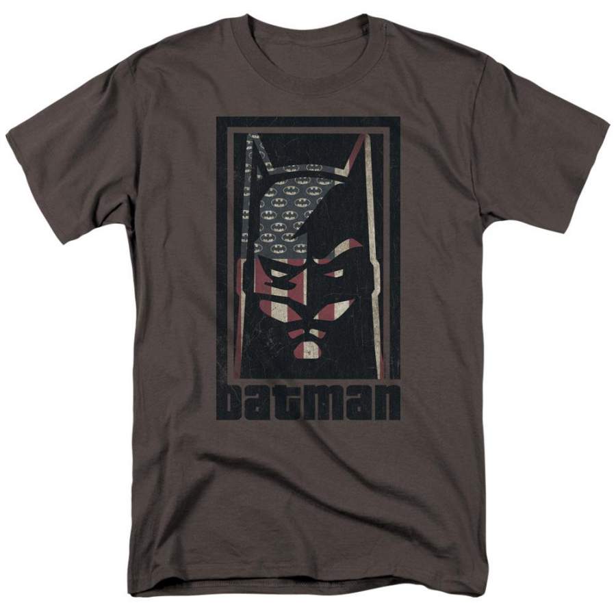 Batman American Batman Men’s 18/1 Cotton Short-Sleeve T-Shirt