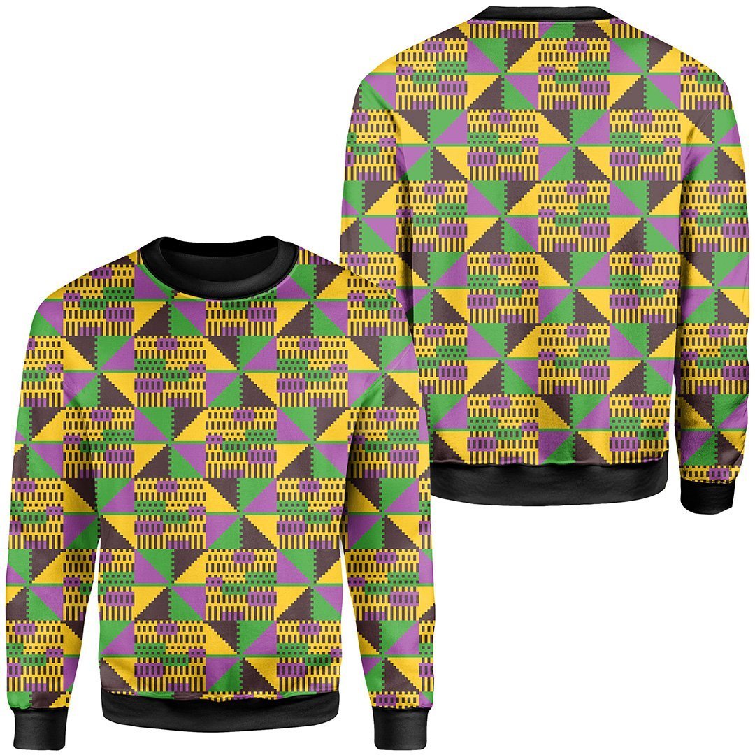 Greek Life Kente Sweatshirt – Violet Ashanti Top