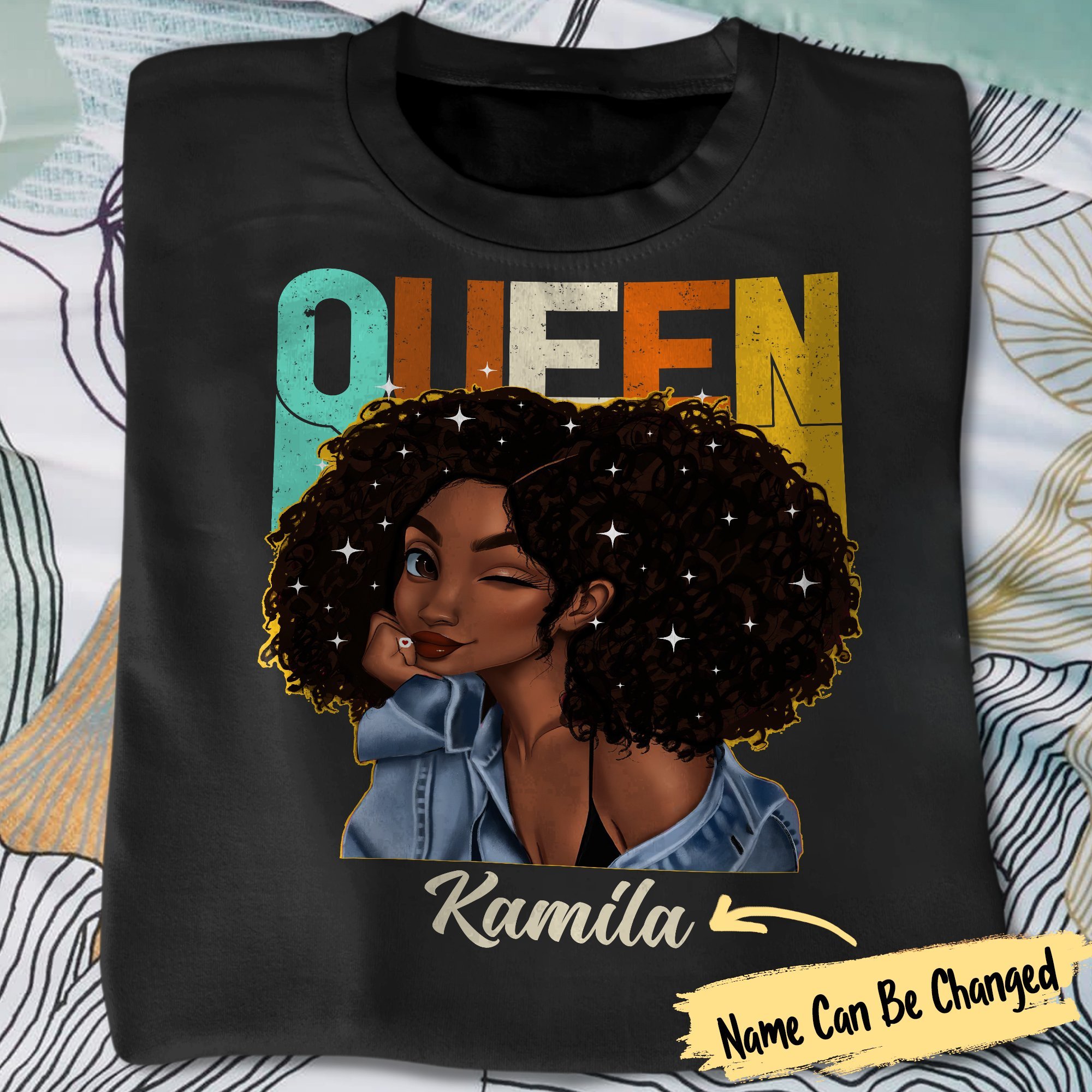 Custom Black Queen Unisex T-Shirt Hoodie Sweatshirt Plus Size S-5Xl