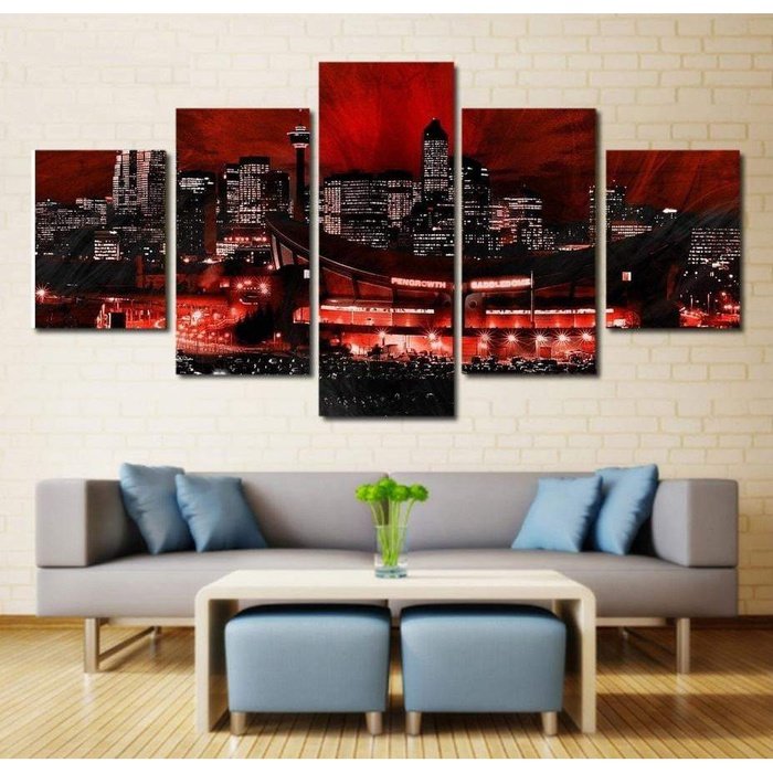 Wall Art Hockey Calgary Flames Decor Print Painting Canvas 8294