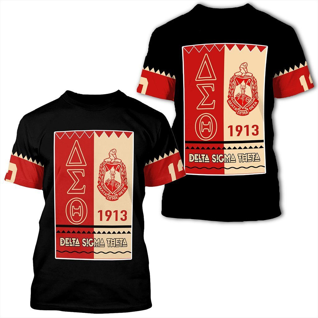 Greek Life T-Shirt – Delta Sigma Theta Black Style T-Shirt J09