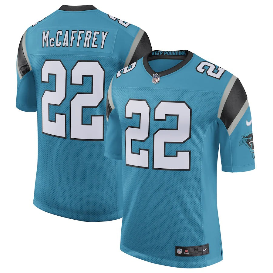 Men’S Carolina Panthers Christian Mccaffrey Nike Blue Classic Limited Player Jersey