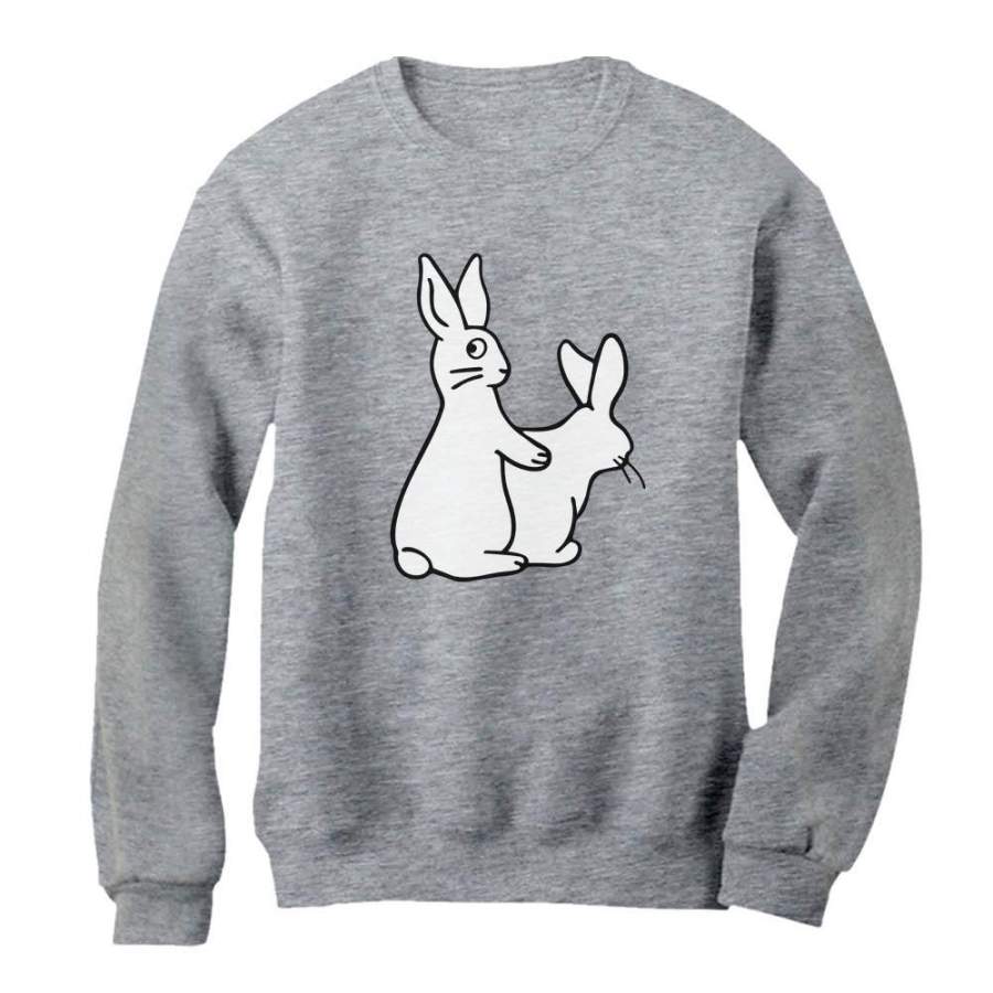 Rude Rabbits Funny Easter Humping Bunnies Sweatshirt