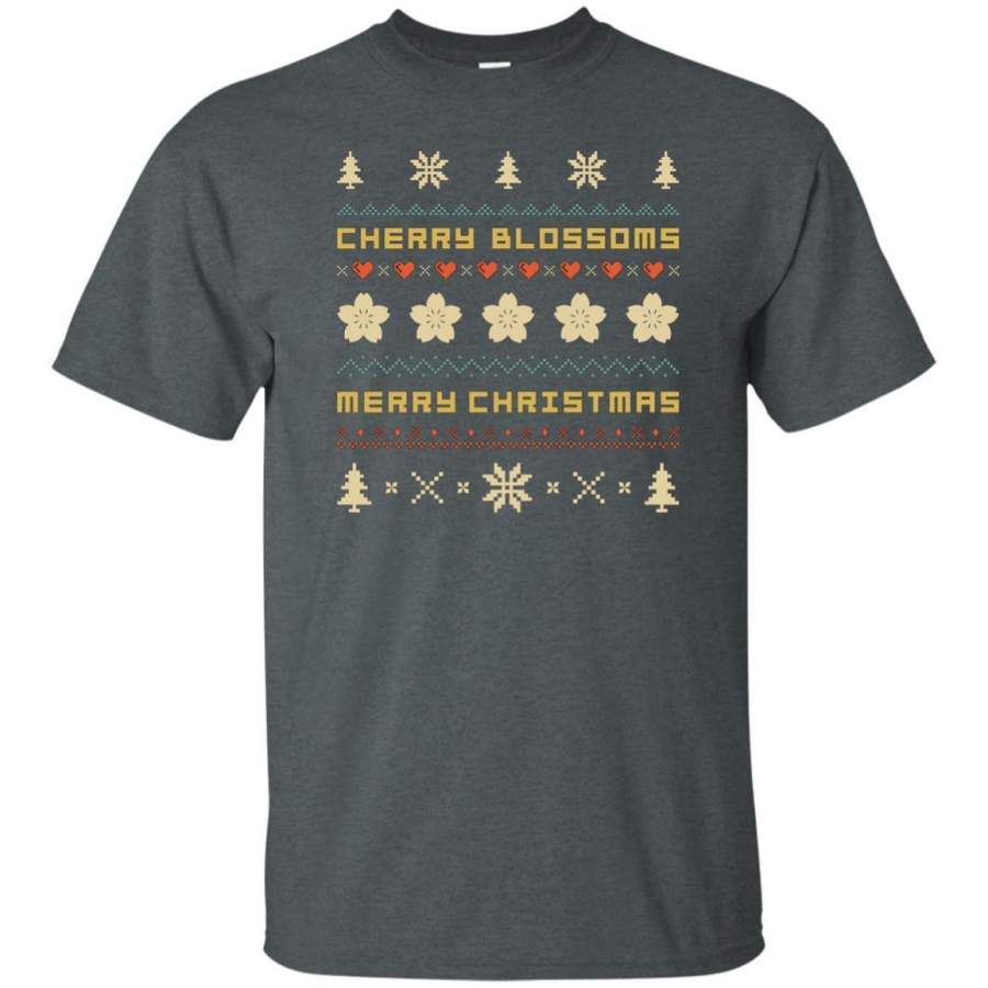 AGR Cherry Blossoms T-shirt, Ugly Christmas Sweater T-shirt