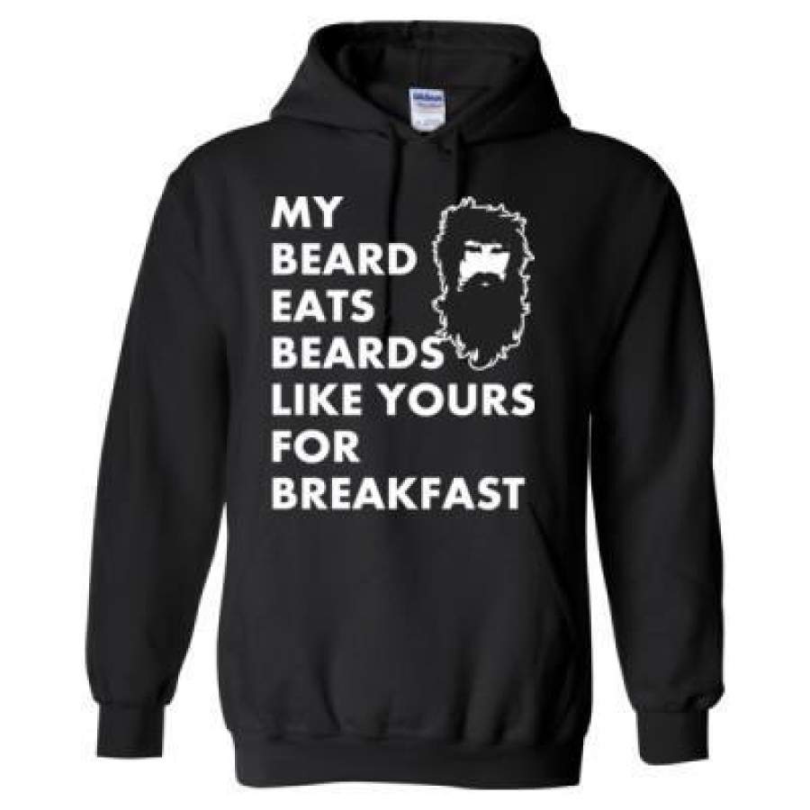 AGR My Beard Eats Beards Like Yours For Breakfast – Heavy Blend™ Hooded Sweatshirt