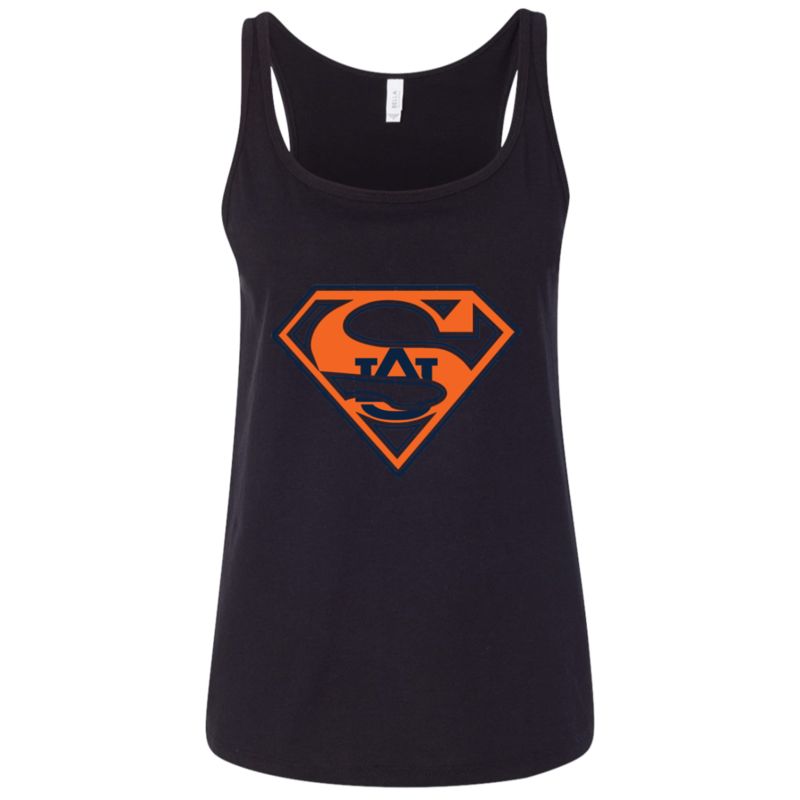 Auburn Tigers Superman Shirt Ladies’ Relaxed Jersey Tank