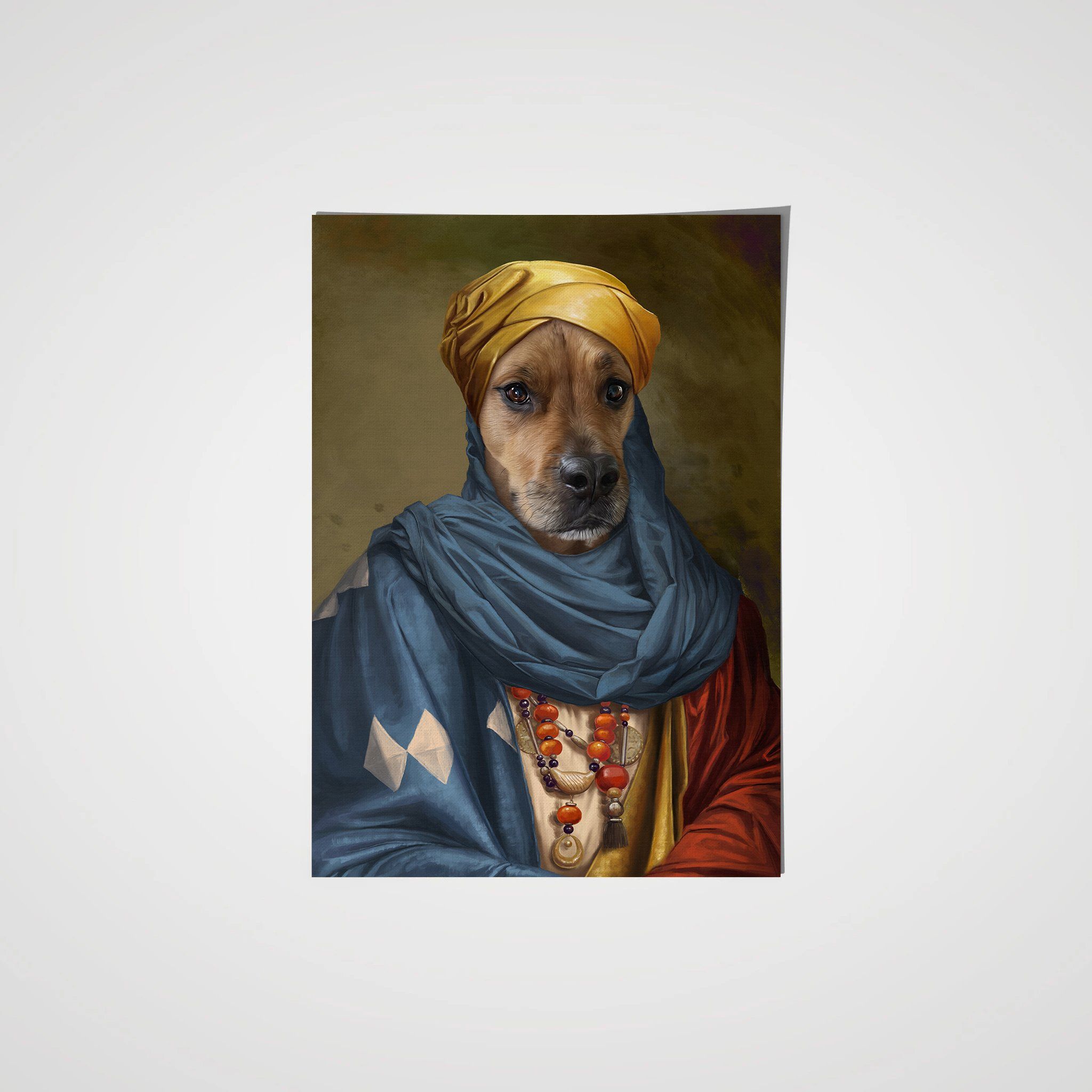 The African Prince Custom Pet poster canvas