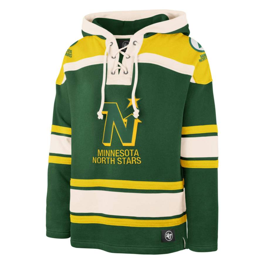 Minnesota North Stars Vintage Superior ’47 Lacer Hoodie Unisex 3D All Over Print