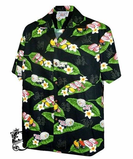 You Had Me At Sushi Black Hawaiian Shirt