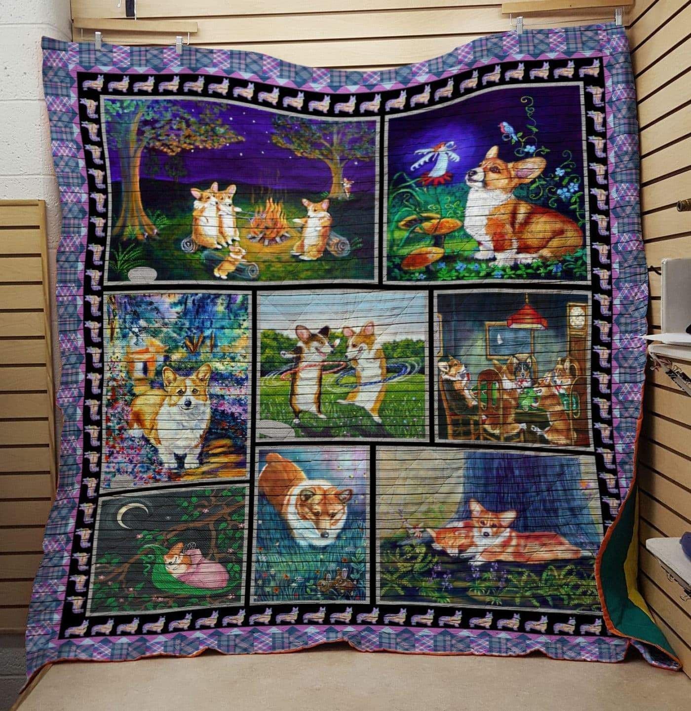 Corgi My Boss LF36 3D Customized Quilt