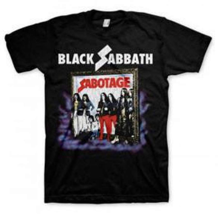 Black Sabbath  Sabotage Vintage Black t-shirt