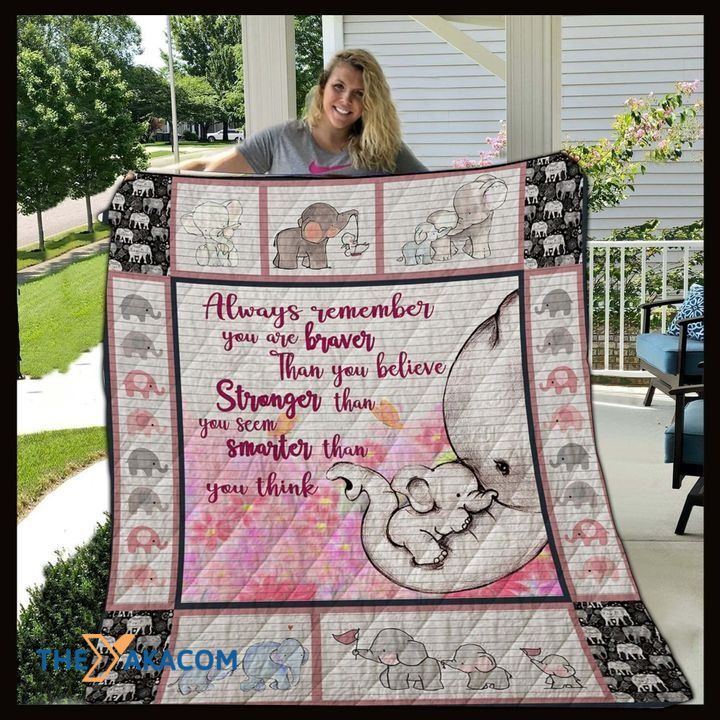 White Elephant Family You Are Braver Than You Believe Quilts Comforters