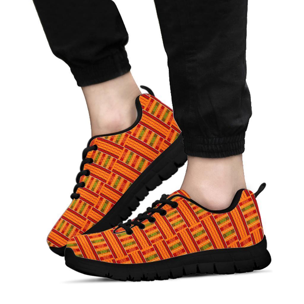 Kente African Print Pattern Sneaker Shoes For Men Women