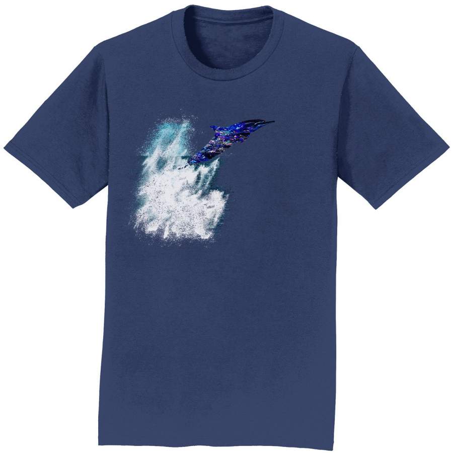 Dolphin Overlay – Adult Unisex T-Shirt