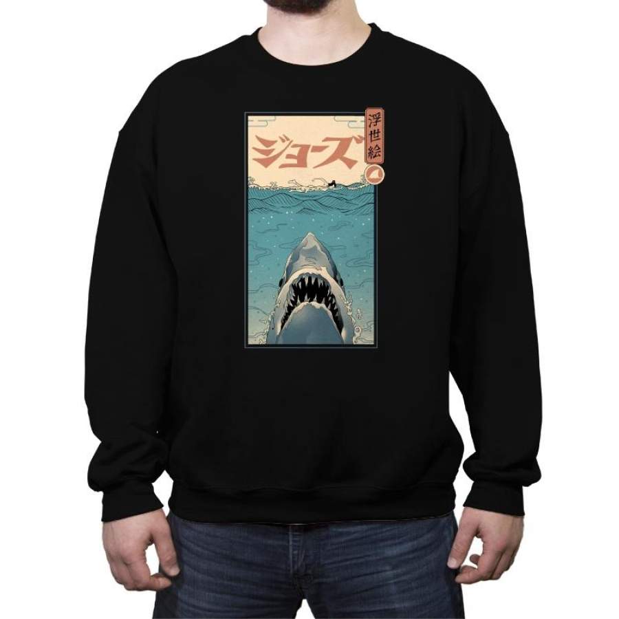 Shark Ukiyo-e – Crew Neck Sweatshirt